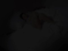 titty teenie wow stripping on a bed