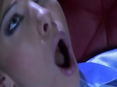 Watch slutty eurotrash blonde get a cumshot