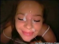 Cute Teen Double Cum Face