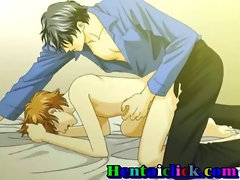 Anime gay hardcore bareback pumping