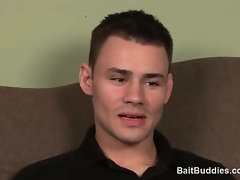 Cute dude gets str8 hung 10in high school buddy fantasy fuck and blowjob.