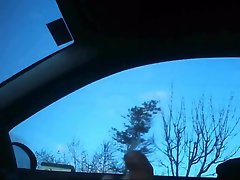 Outdoor Public Masturbation in my Car, No Cum Flash 12