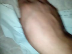 cum on found dirty panty under Hotel which thrown after sex.