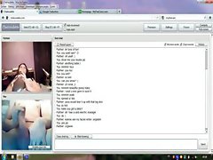 Sex cam with brunette and dude playing with their selves on webcam