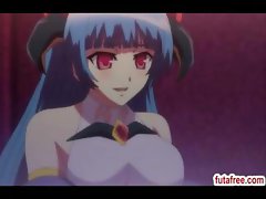 Cute futagirl bangs hard a hentai girl pussy