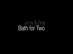 New  Erotica Joymii Ivy and Gina Bath For Two
