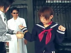 Japanese girl gets the hot wax treatment
