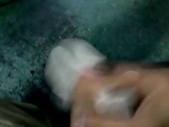 cum in latex glove