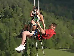 Asian Lady on the Ropes