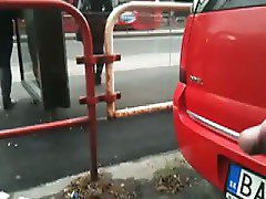 Cum behind girls in public 02