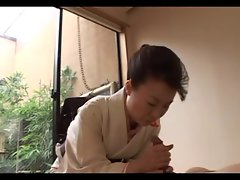 Japanese Mature gives full Geisha Treatment (Uncensored)