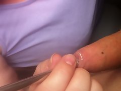 Cock sounding rod insertion
