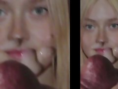 Dakota Fanning tribute facial cum pic