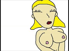 Cartoon Chick Masturbating/Squirting