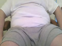 cumming for young lady on skype