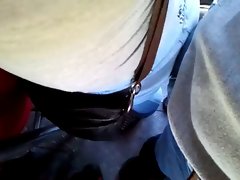 ENCOXADA BIG Naughty ass IN THE BUS