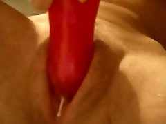 Wet Fresh Saucy teen Rubber toy Cum