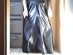 Ebony Satin Dress 01