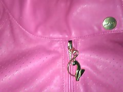 Attractive Pinky Baby Phat Leather Jacket