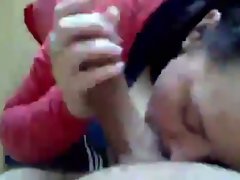 Big bobbed raunchy teen licks for cum in mouth