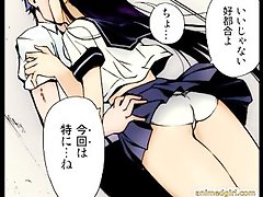 Schoolgirl hentai fellatio stiff prick and attractive banging