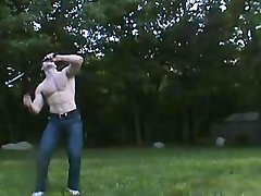 Naked Outdoors with wood