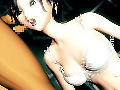 Dark haired 3D hentai slutty girl accept shaft