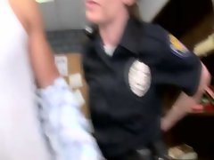 Woman cops make arrestees tongue fuck their assholes