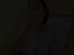 Big titted wench torturing her nipples