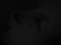 breasty barely legal teen wow stripping on a bed