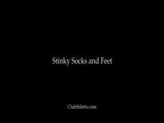 stinky socks and feet sniffing