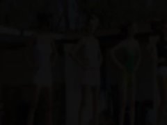 Six naked ladies by the pool from poland