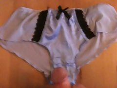 Cumming on wife&#039;s panties 3