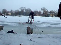Slim Dip into Freezing Water #3